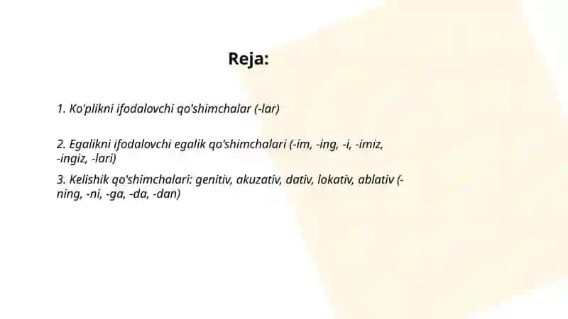Grammatik maʼnoni ifodalovchi vositalar 2
