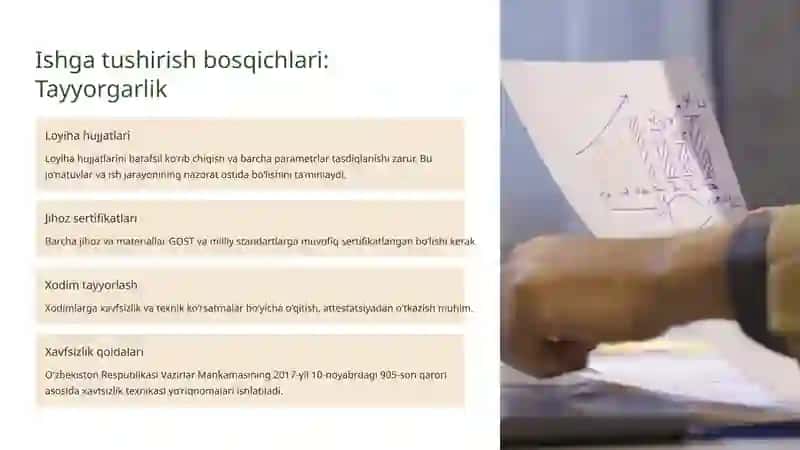 Gaz konlari jihozlari va quvurlarini ishga tushirish 2