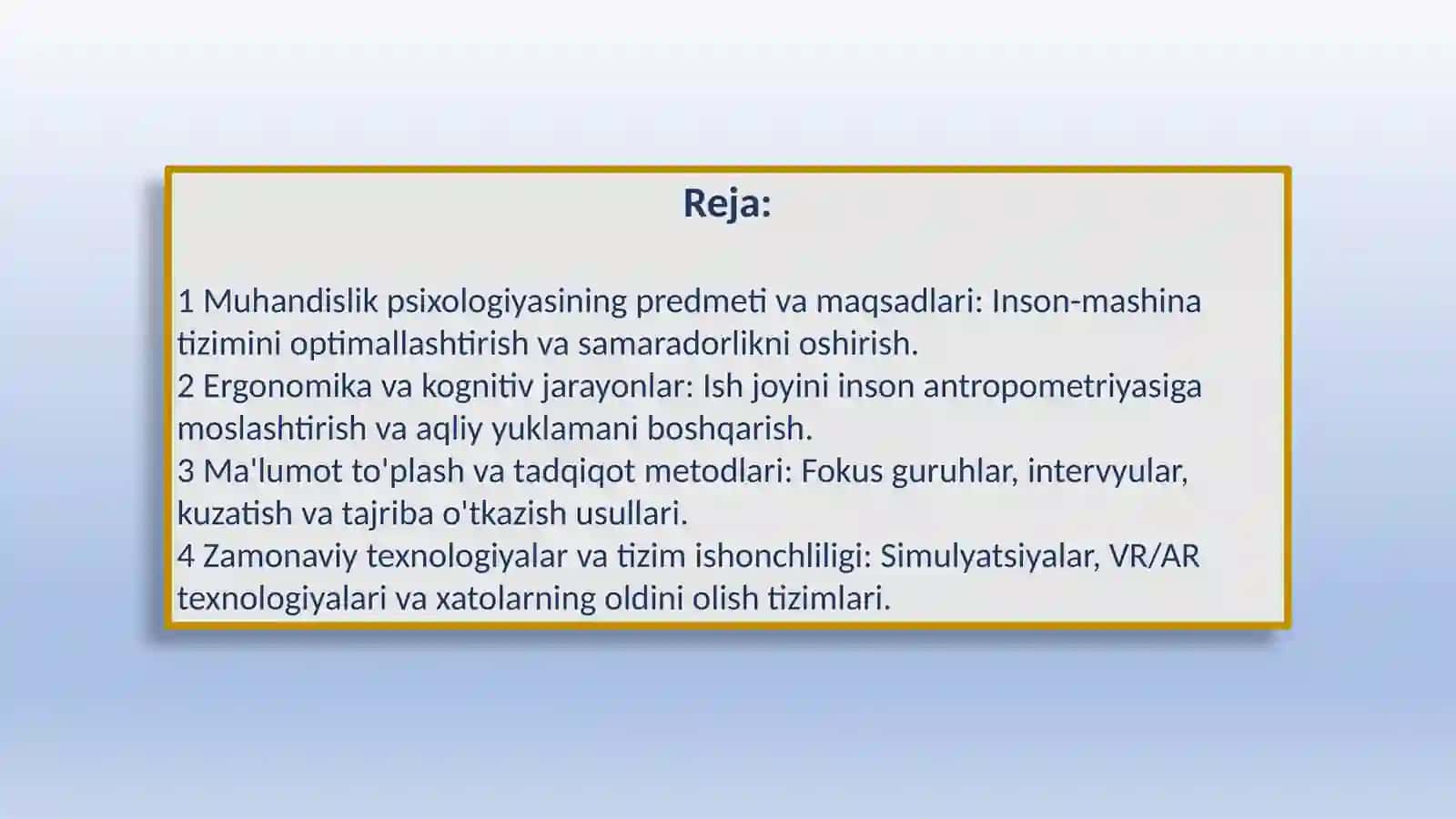 Muhandislik Psixologiyasining Maxsus Metodlari 2