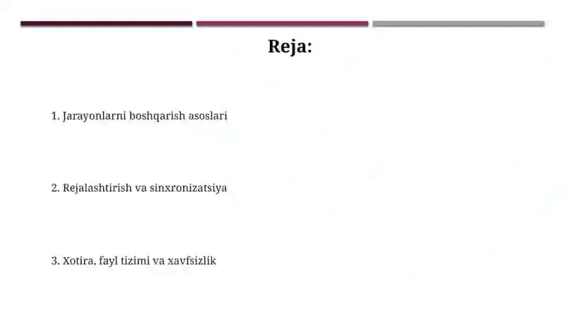 Pr jarayonini boshqarish 2