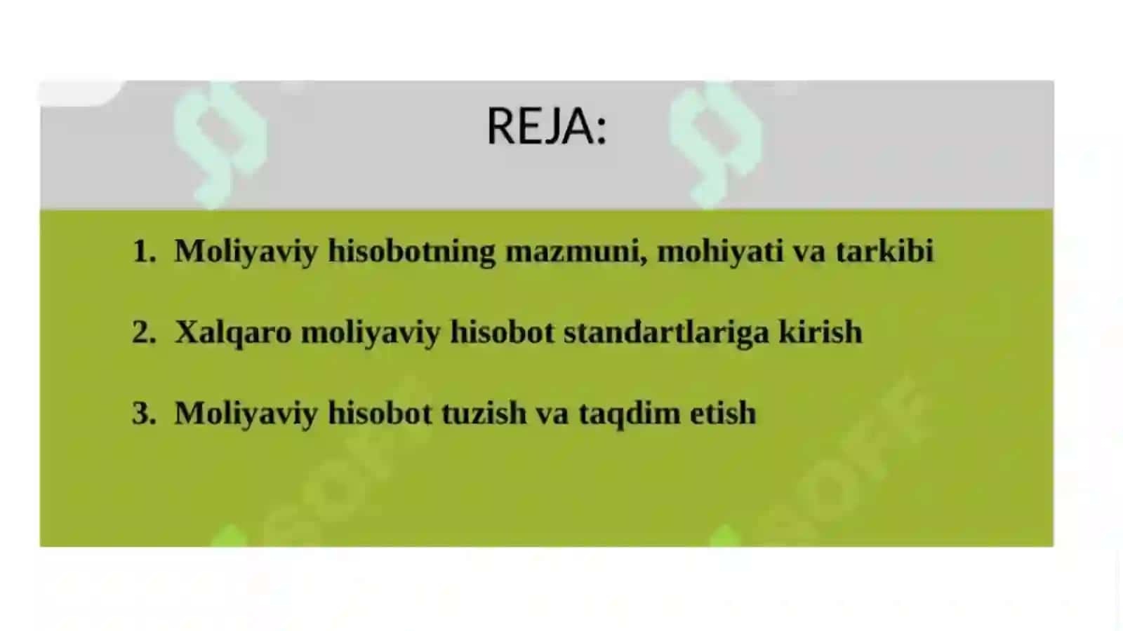 Byudjet tashkilotlarining Moliyaviy hisobotlarini tuzish va taqdim qilish 2