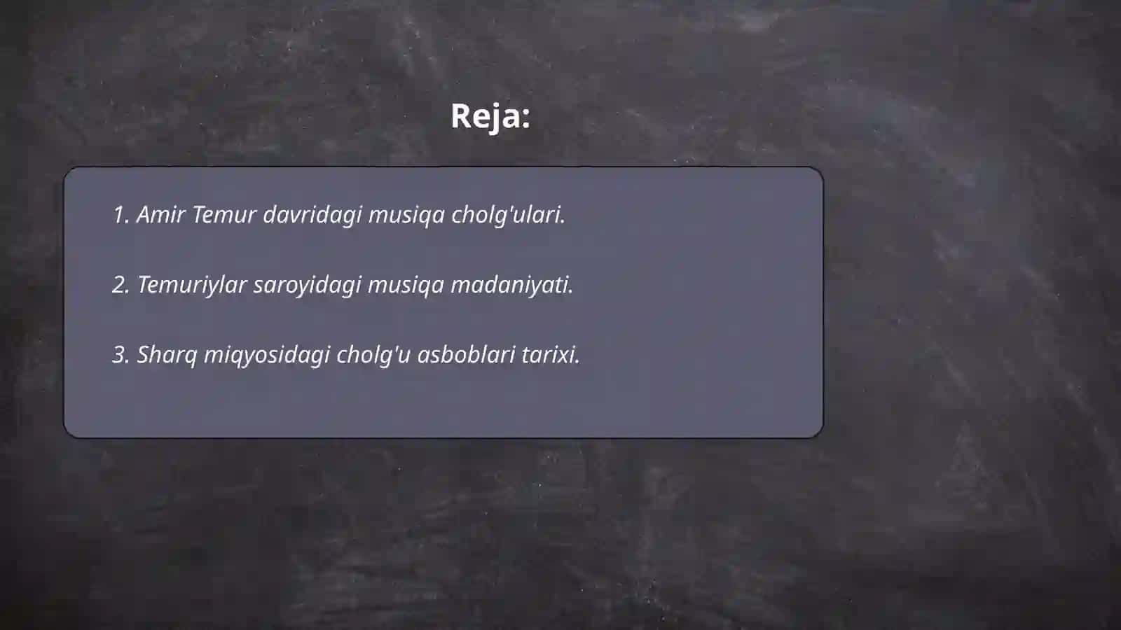 Amir Temur va Temuriylar davrida musiqa cholg'ulari 2