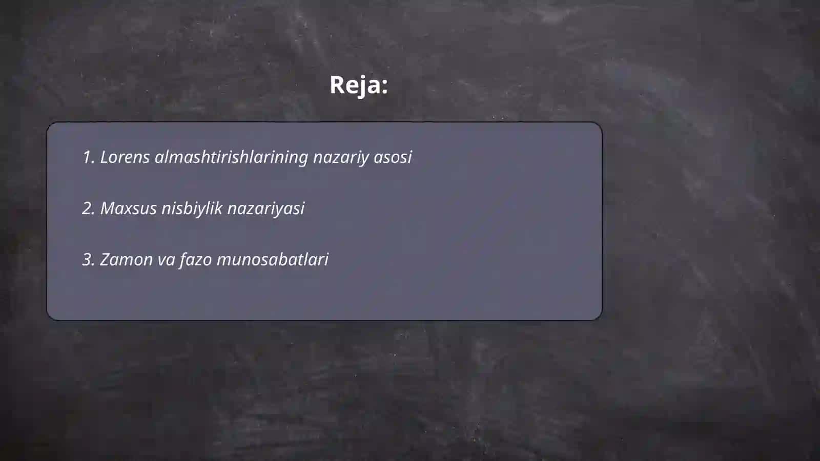 Lorens almashtirishlari 2
