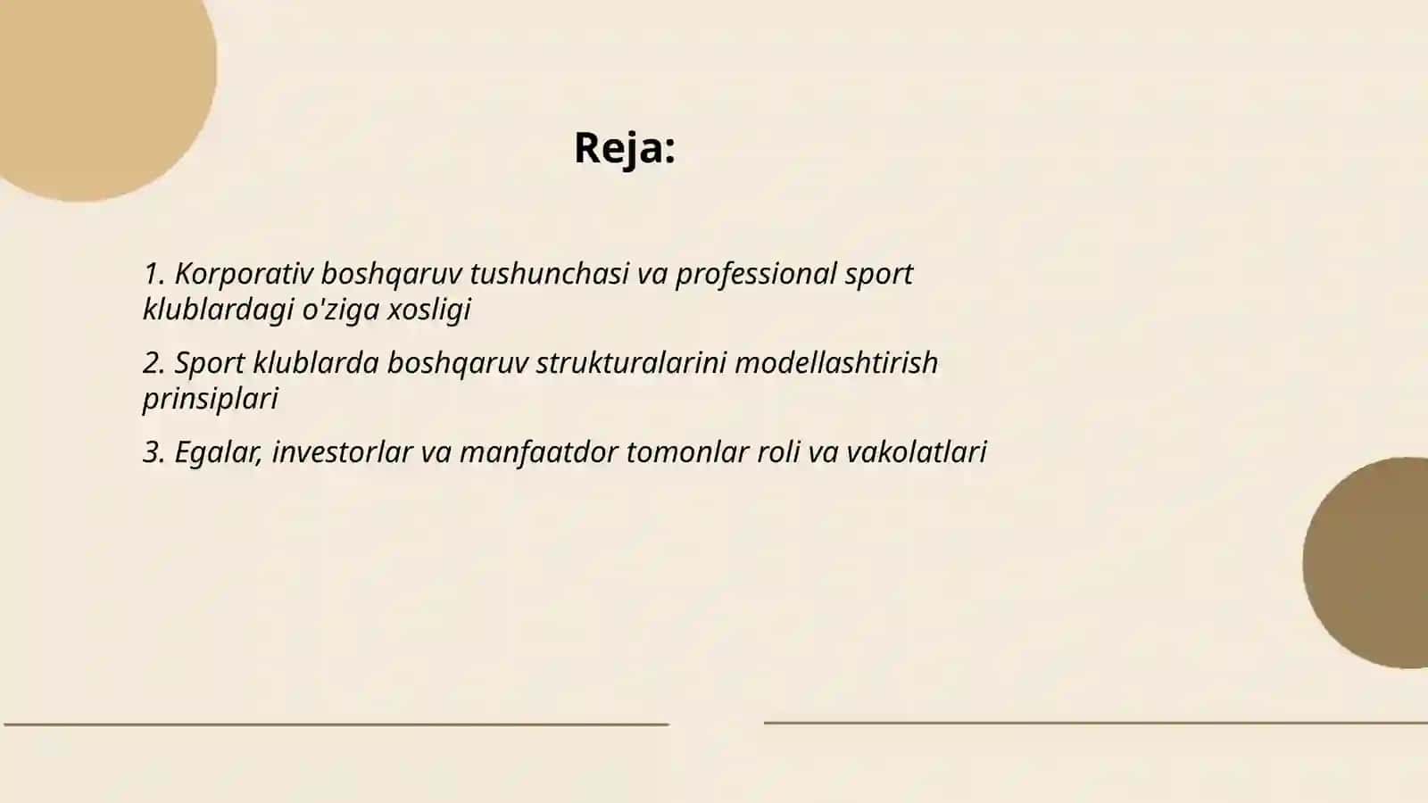 Professional sport klublarda korporativ boshqaruvni modellashtirishning o'ziga xos xususiyatlari 2