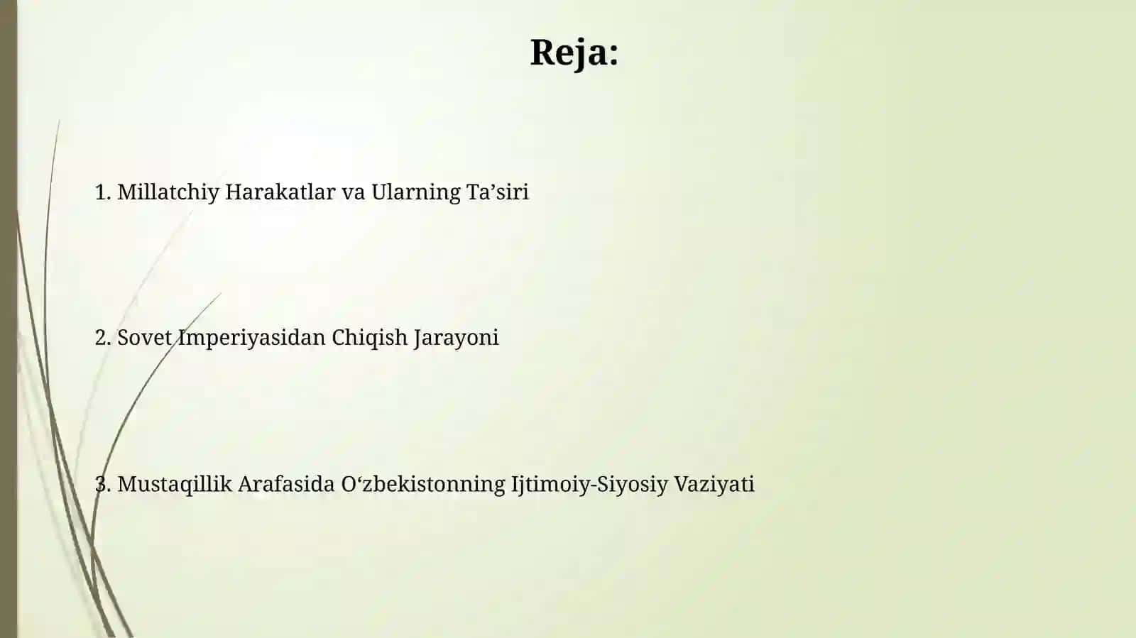 Oʻzbekistonda Mustaqillik Arafasidagi Milliy-Madaniy Jarayonlar 2