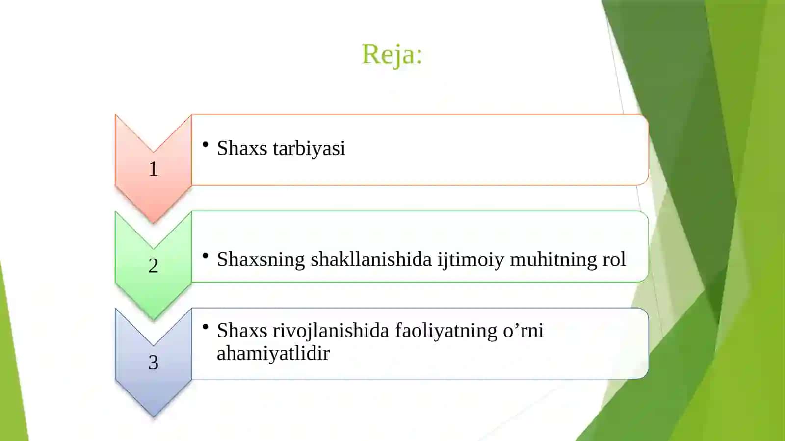 Shaxsning rivojlanishi tarbiyasini jamiyatlashuvi 2