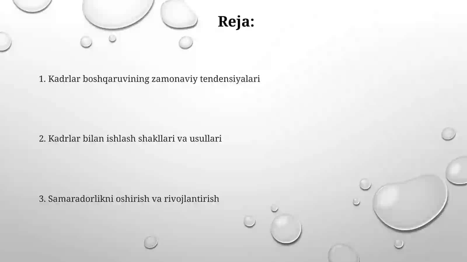 Personalni boshqarish. Zamonaviy menejment va menejmentning shakllari 2