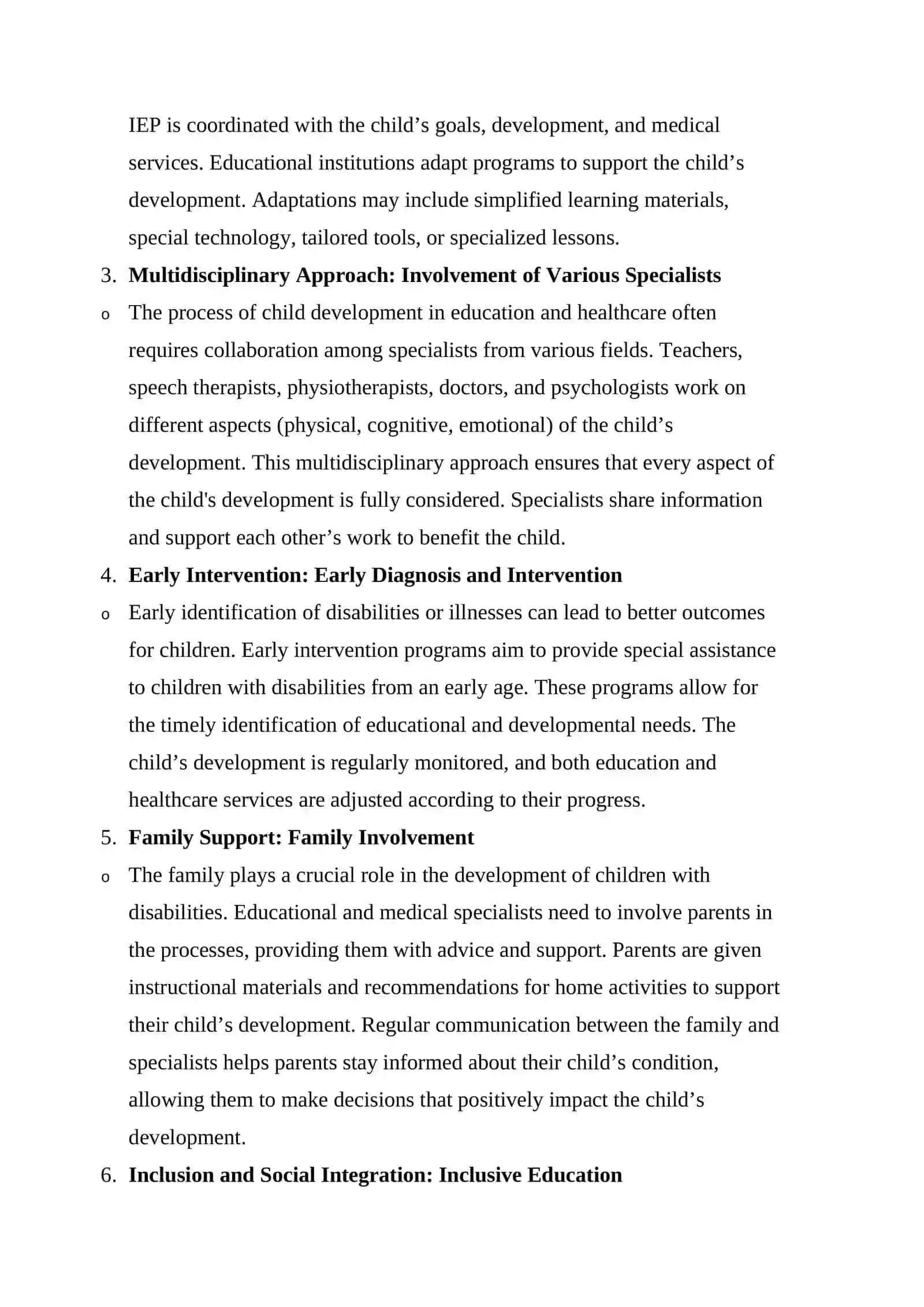 Principles of Comprehensive Child Development in Educational and Medical Institutions 2