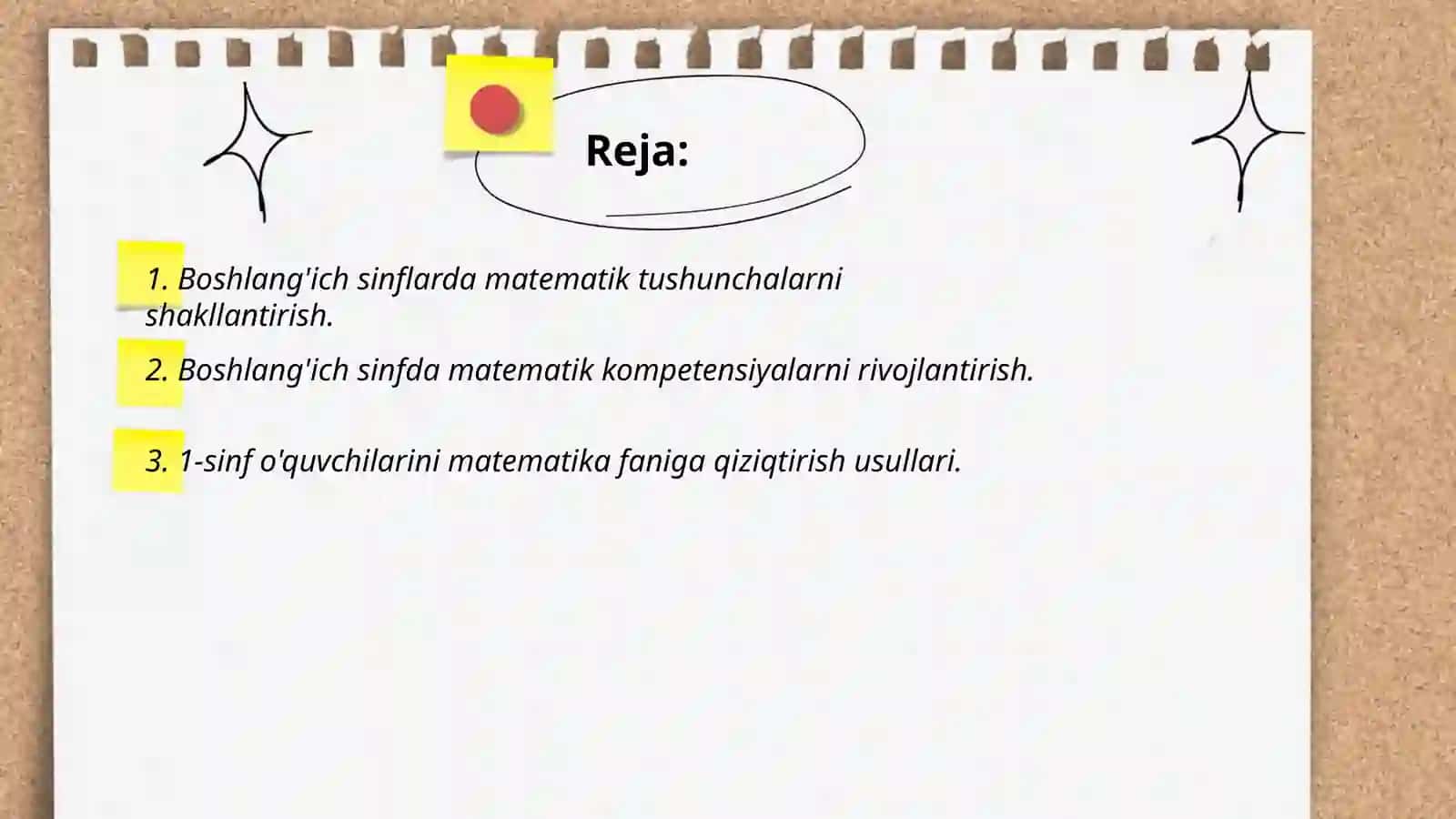 Boshlang'ich sinflarda matematika oʻqitish 2