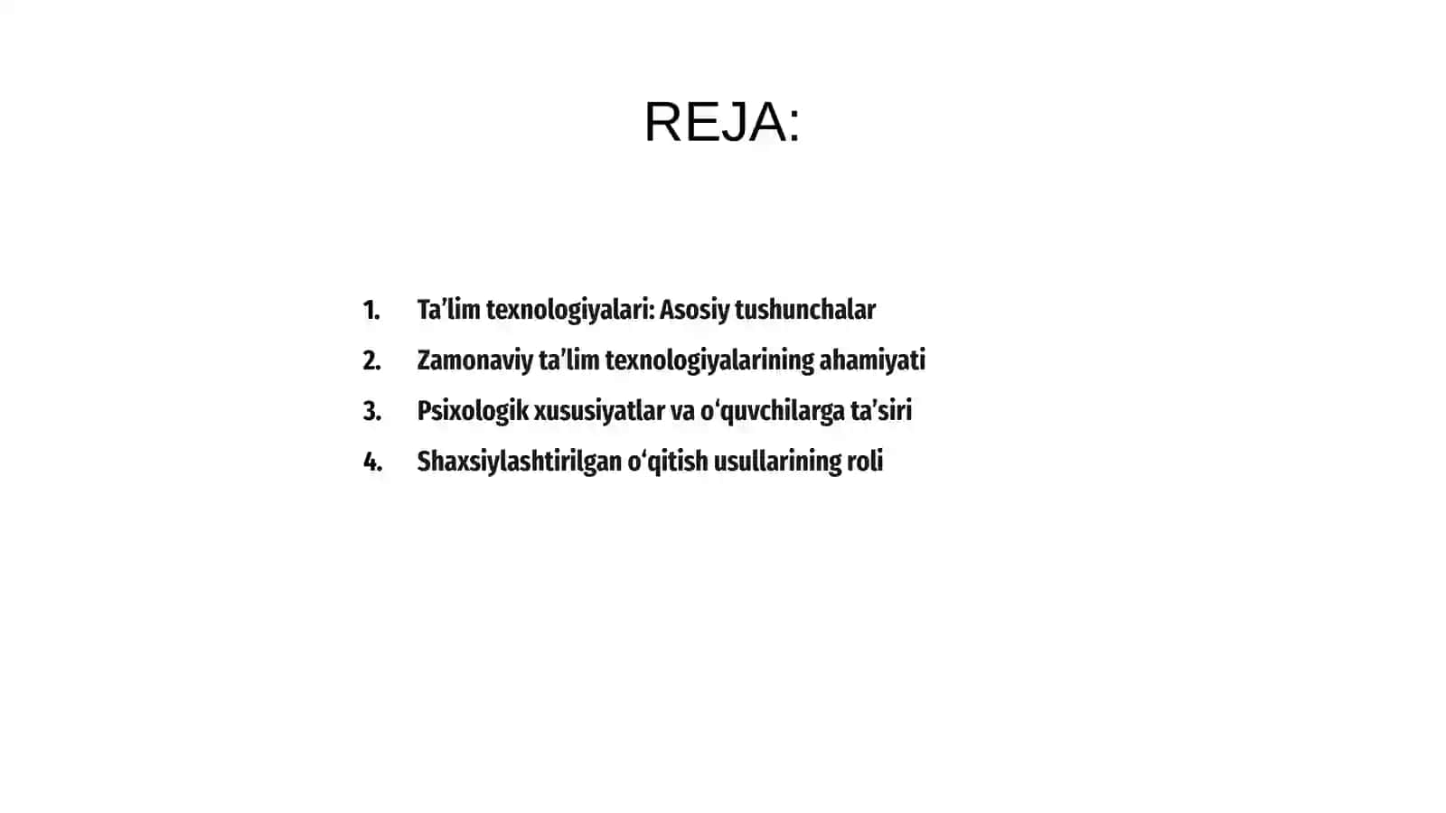 Ta’lim texnologiyalari: Asosiy tushunchalar 2
