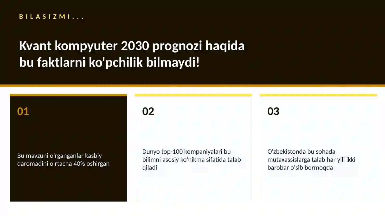 Kvant kompyuter 2030 prognozi 2