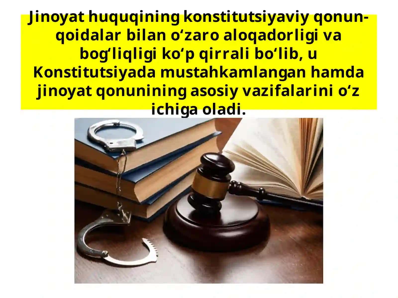 Jinoyat huquqining maqsadi, vazifasi va tamoyillari 2