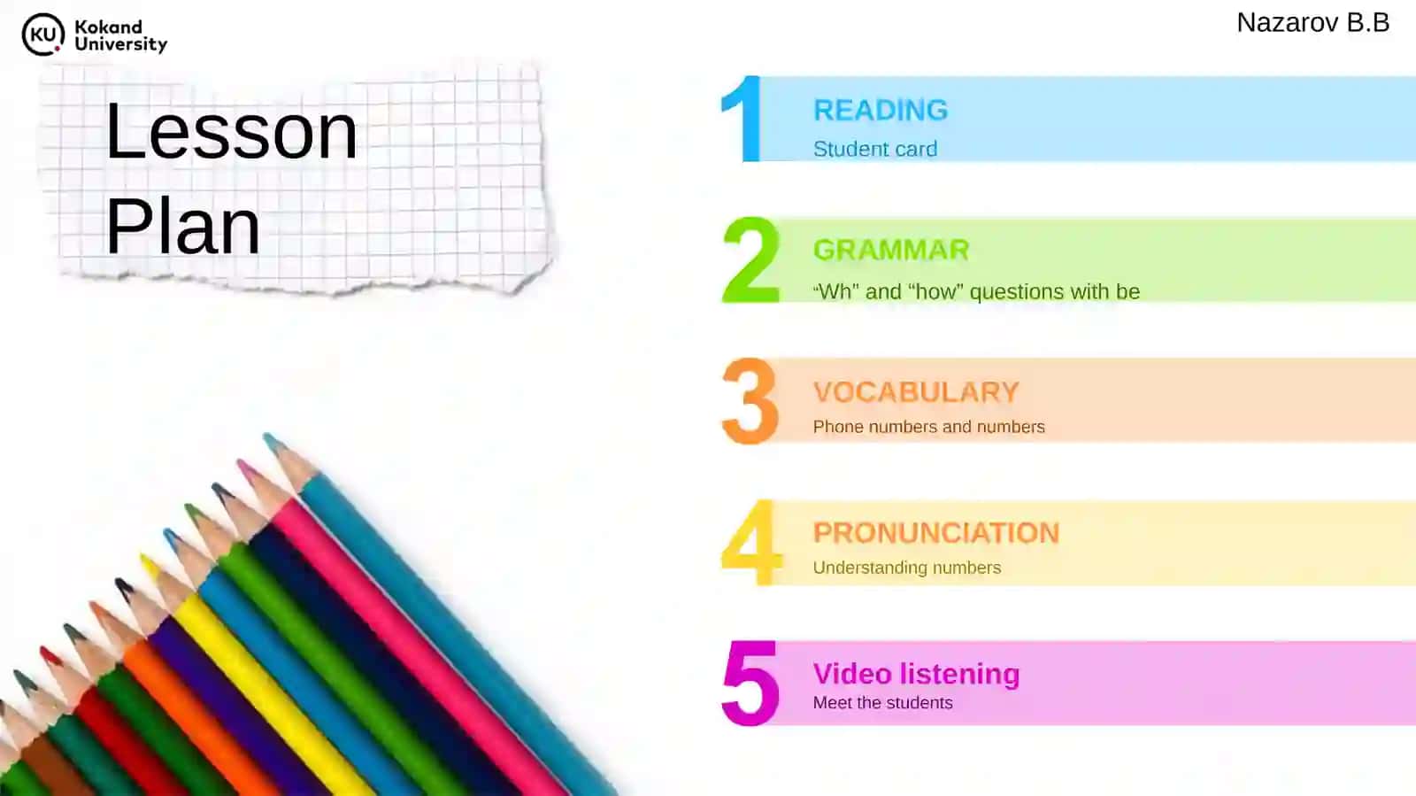 THAT’S MY BUS Lesson Plan 2