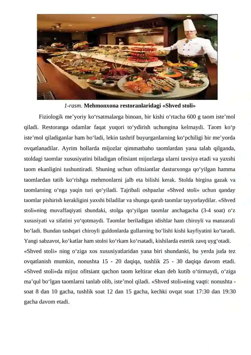 RESTORANDA XIZMAT KO‘RSATISHNING MAXSUS SHAKLLARI 2