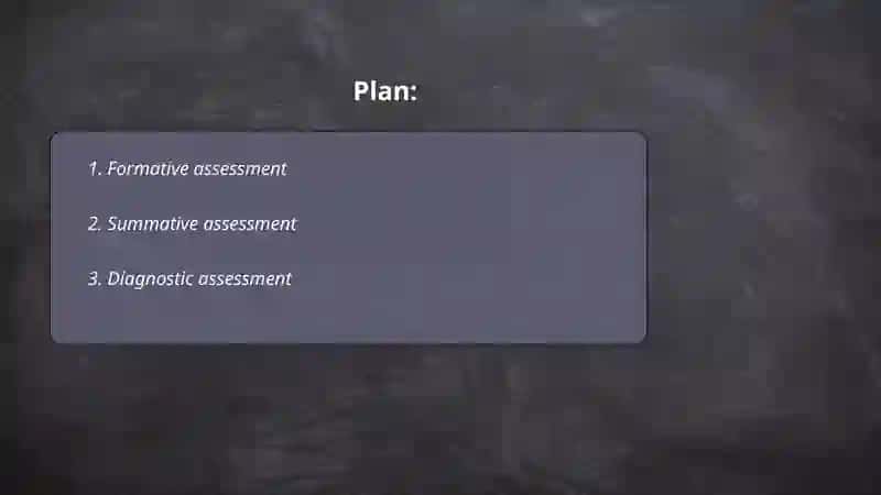 Assessment types and principles 2