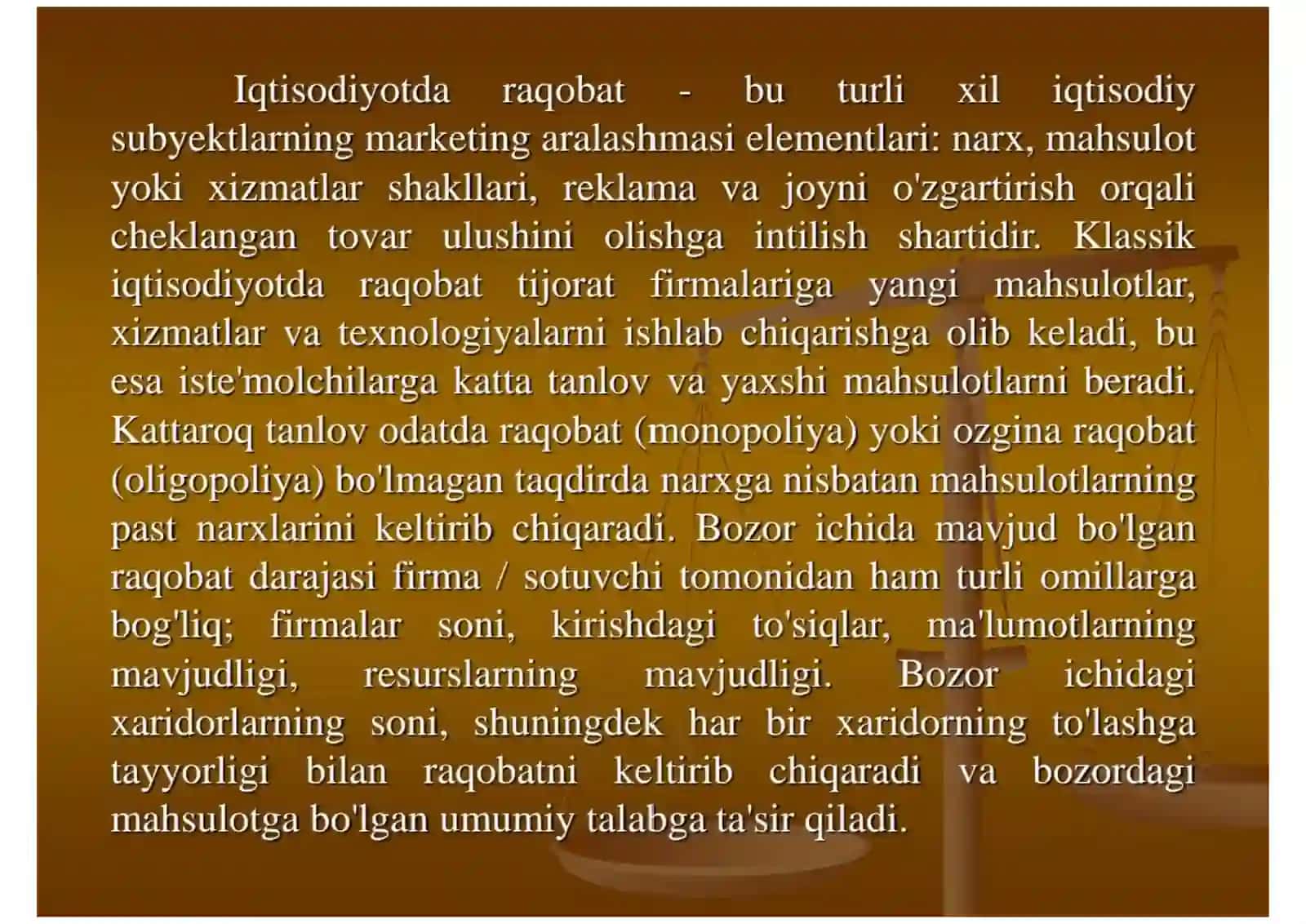 1-kurs talabasi Jo’rayev Jamshidning tayyorlagan mustaqil ishi 2