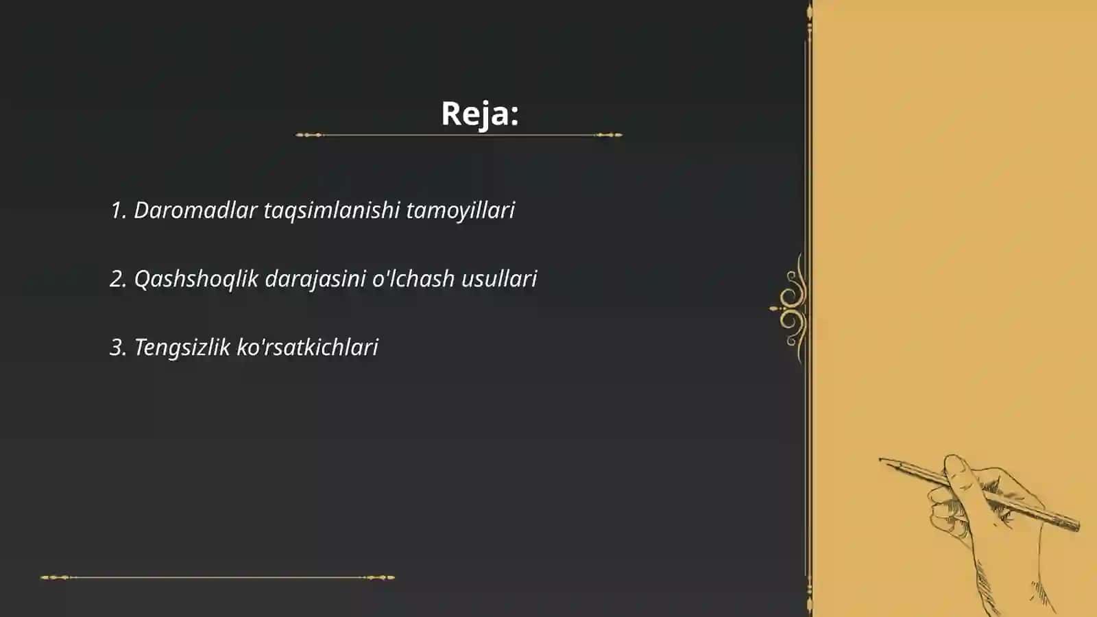 Daromadlar taqsimlanishi, tengsizlik va qashshoqlik 2