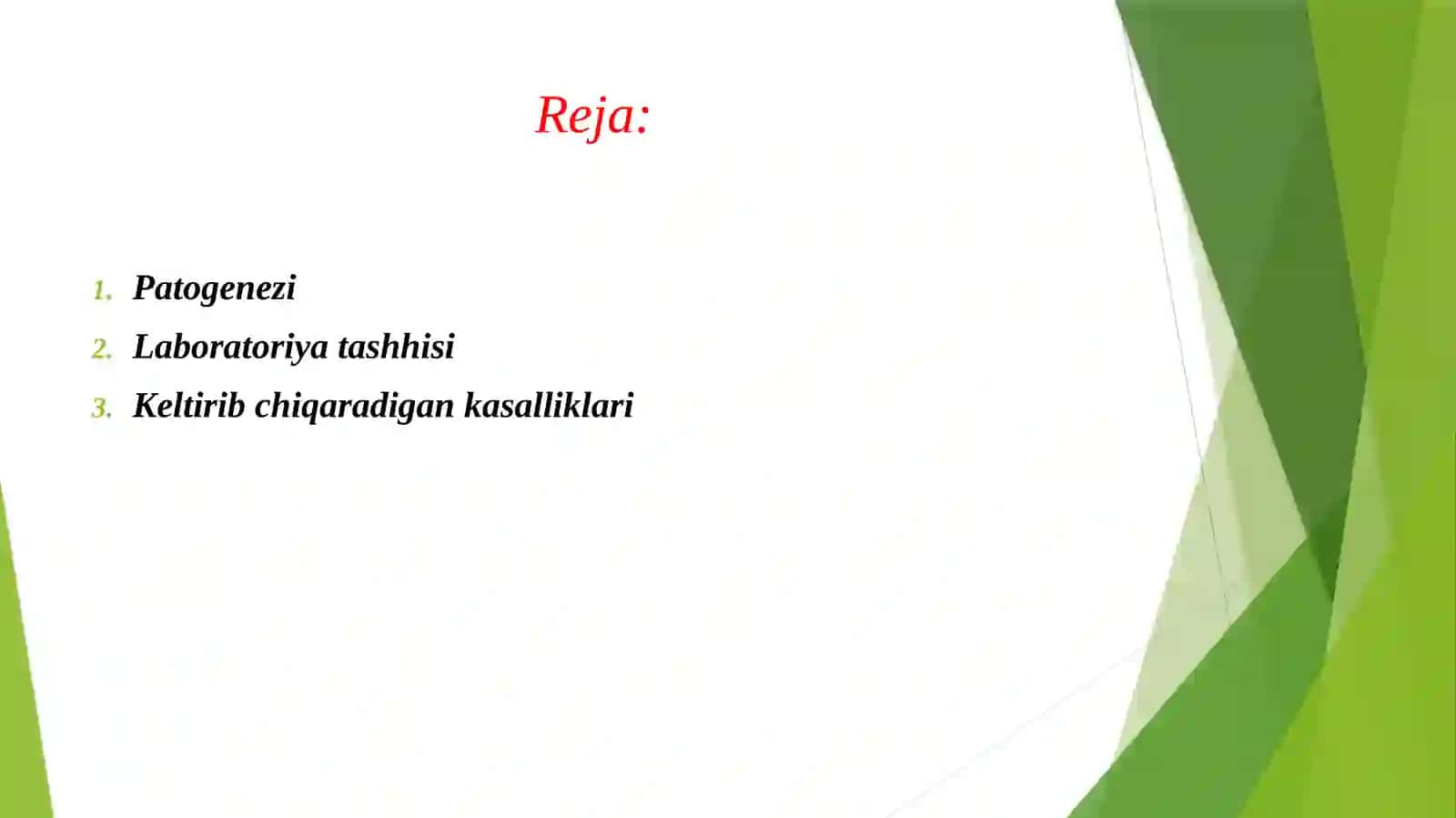 GEMORRAGIK ISITMA QO'ZG'ATUVCHILARI, PATOGENEZI, LABORATORIYA TASHHISI. LEPTOSPIROZLAR MORFOLOGIYASI, STRUKTURASI, TARQALGANLIGI, KELTIRIB CHIQARUVCHI KASALLIKLARI VA LABORATORIYASI TASHHISI 2