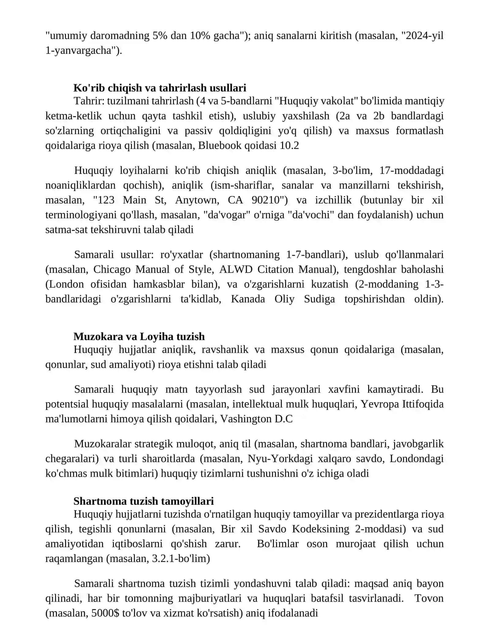 Qonunlarning yuridik texnikasi 2
