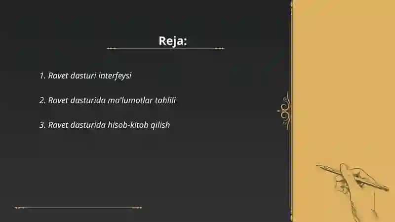 Ravet dasturi interfeysi 2