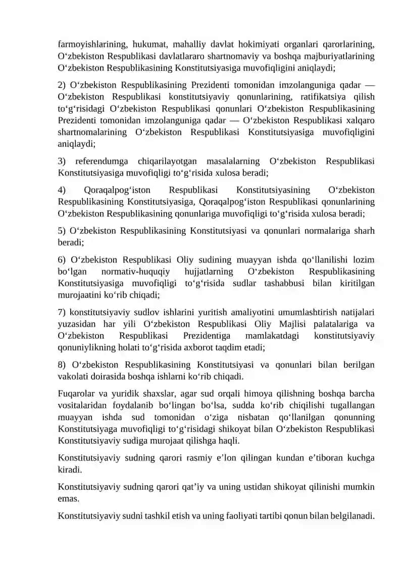O‘zbekiston Respublikasi Konstitutsiyasida sud hokimiyati, advokatura, prokuratura 2