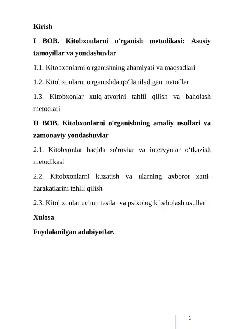 KITOBXONLARNI O’RGANISH METODIKASI 2