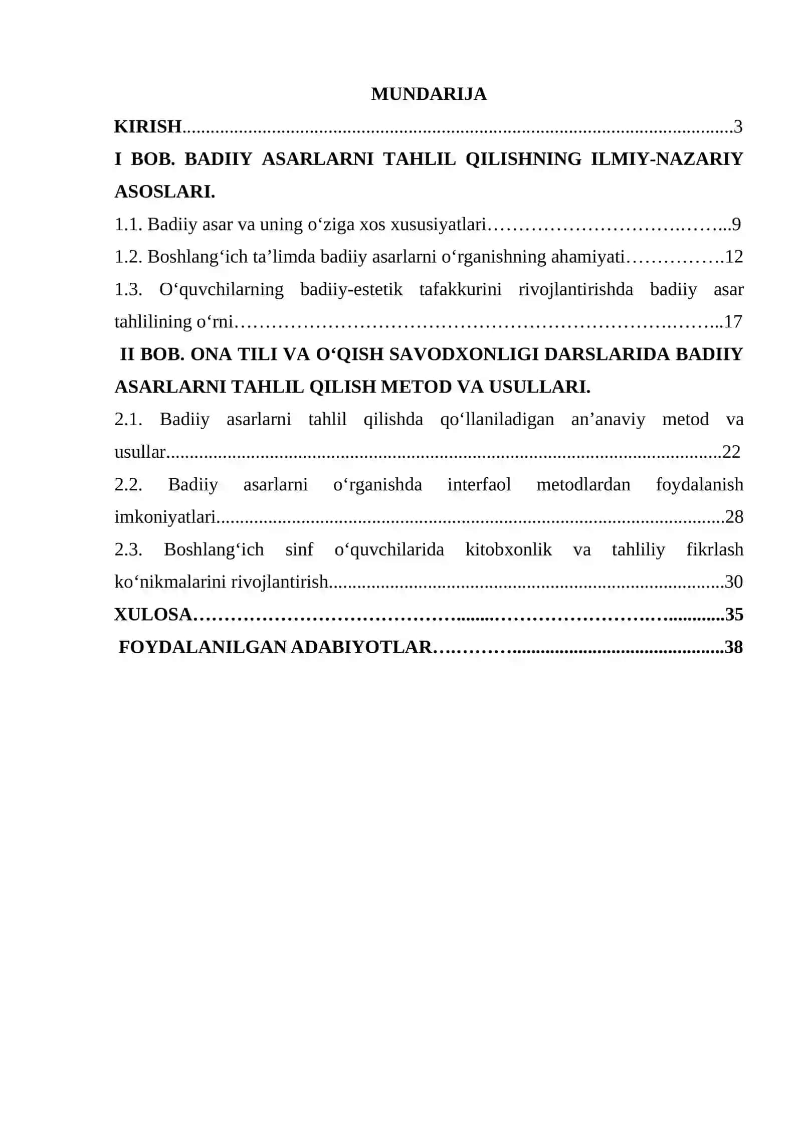 Ona tili va o‘qish savodxonligi darslarida badiiy asarlarni tahlil qilish metod va usullari 2