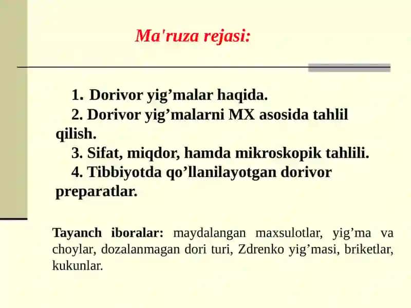 Dorivoryi g'malar va choylar 2