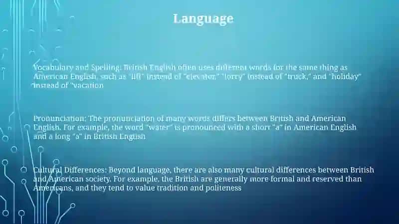 Differences Between British And American Culture 2