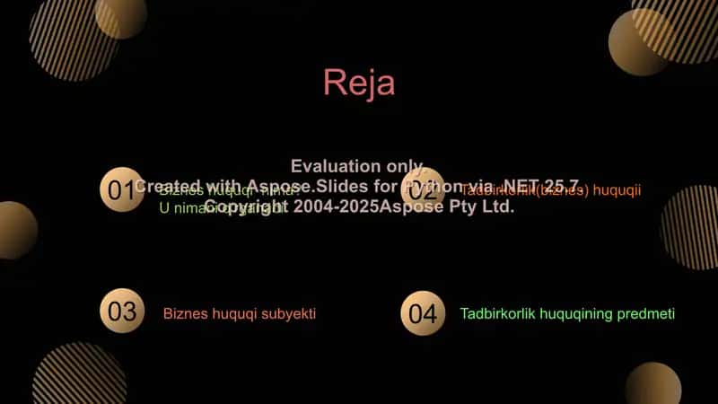 Biznes huquqi asosiy subekti va ularning turlari 2
