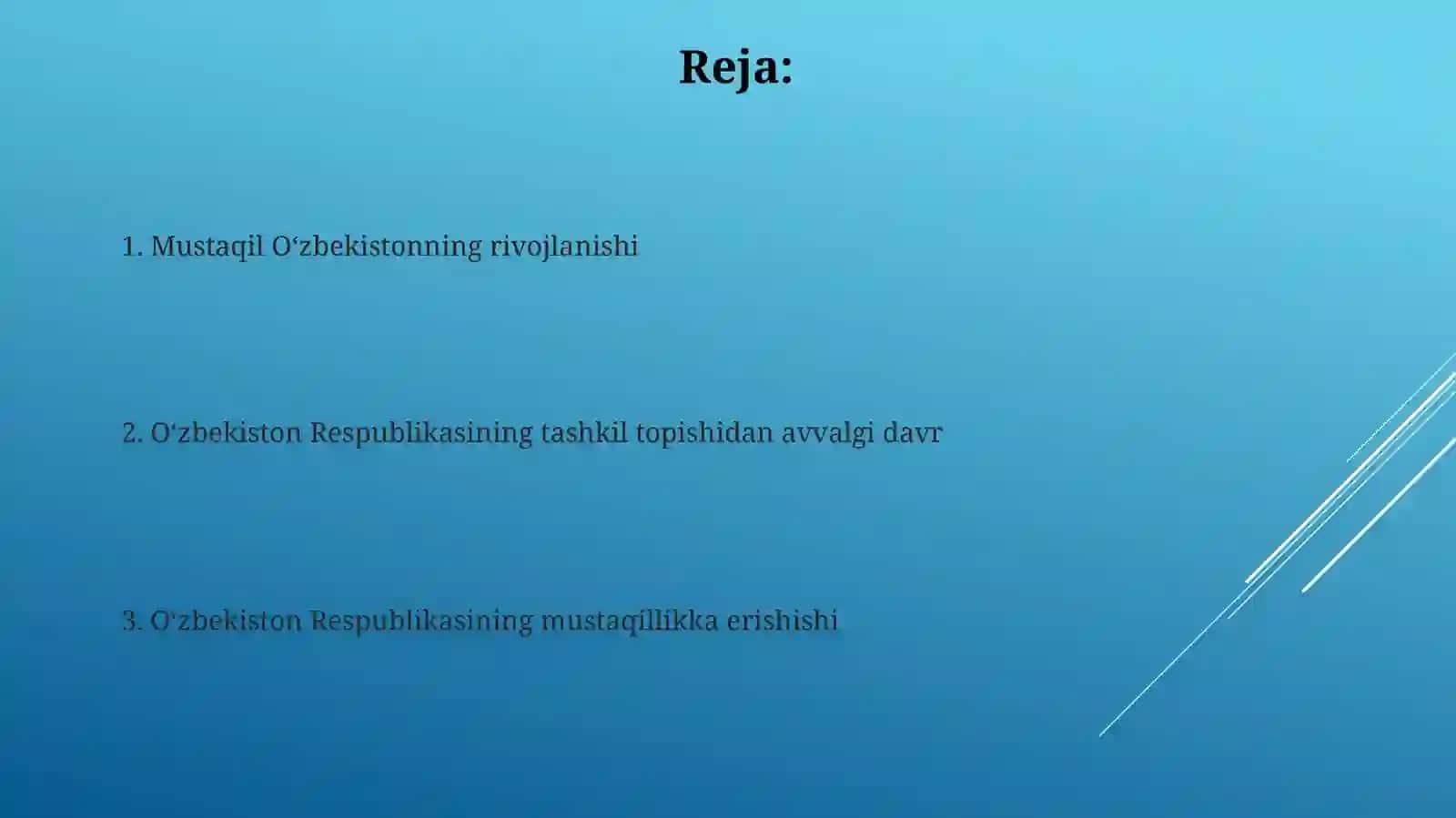 Milliy qadriyatlarni tiklash va rivojlantirish 2