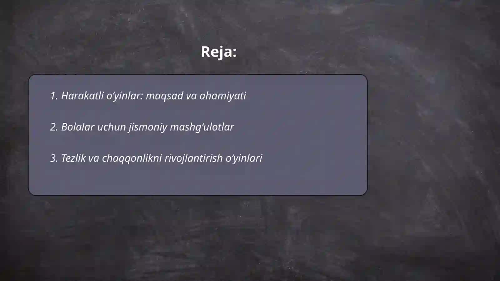 Harakatli oʻyinlarni tashkil etish va o'tkazish 2