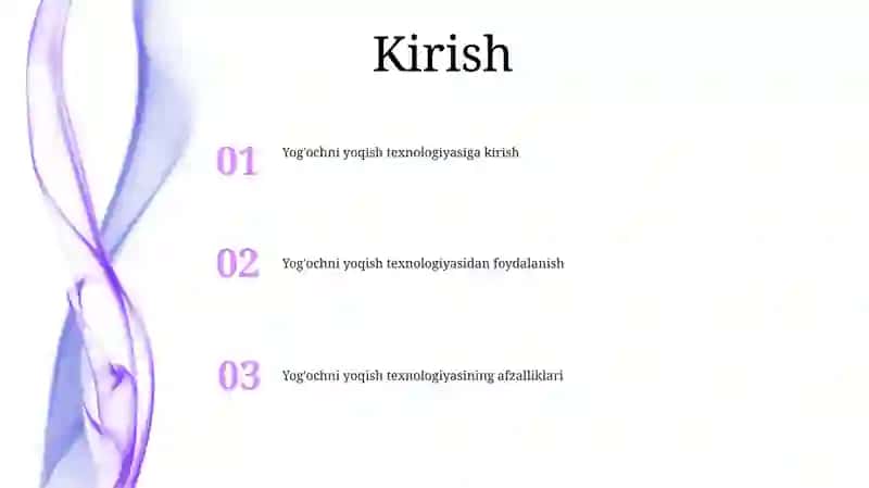 YogʻOchlarga Kuydirib Ishlov Berish Texnologiyasi 2