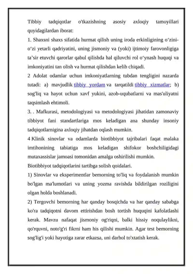 Tibbiy Biologik Tatqiqotlar 2