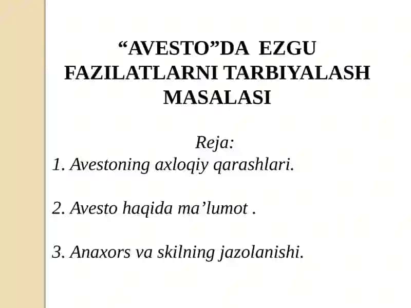 Avesto 2
