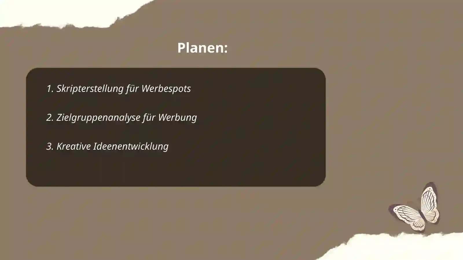Transkription eines werbespots 2