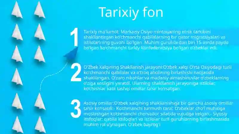 OʻZbek Xalqining Shakllanish Jarayoni 2