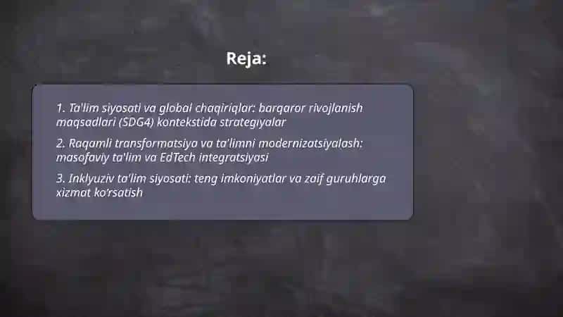 Ta'lim sivosati 2