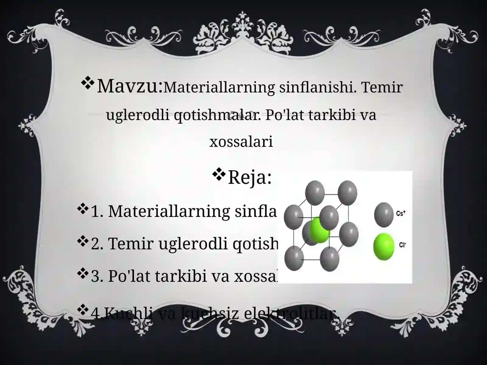 Materiallarning inflanishi 2