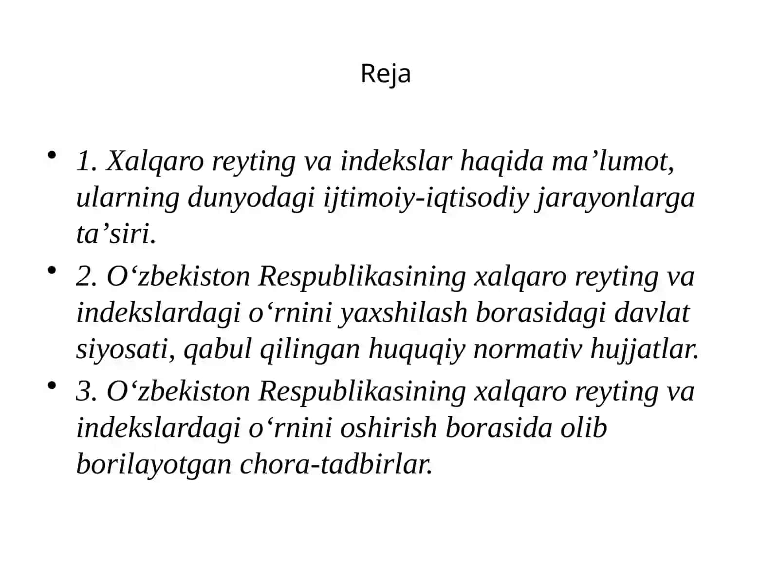 INSON TARAQQIYOTI INDEKSINI ( HDI ) HISSOBLASH VA IQTISODIY RIVOJLANISH BILANBOGʻLIQLIGINITAHLIL QILISH 2