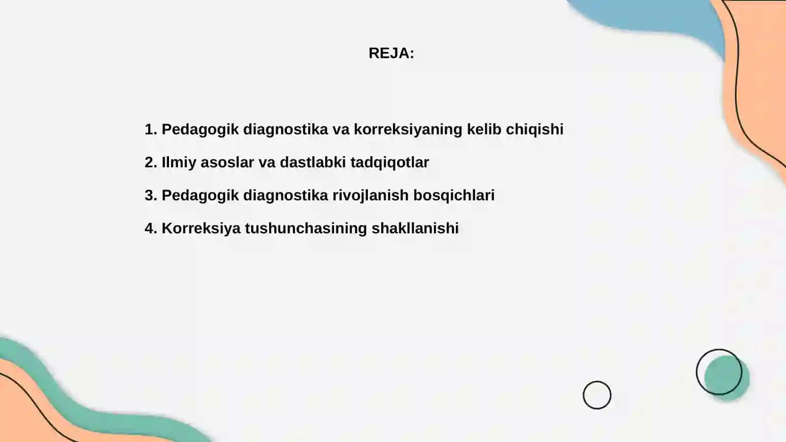 Pedagogik diagnostika va korreksiya fanning rivojlanish tarixi 2