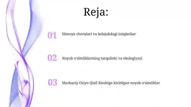 Oʻrta Osiyoning noyob Qizil kitobga kiritilgan oʻsimliklari 2