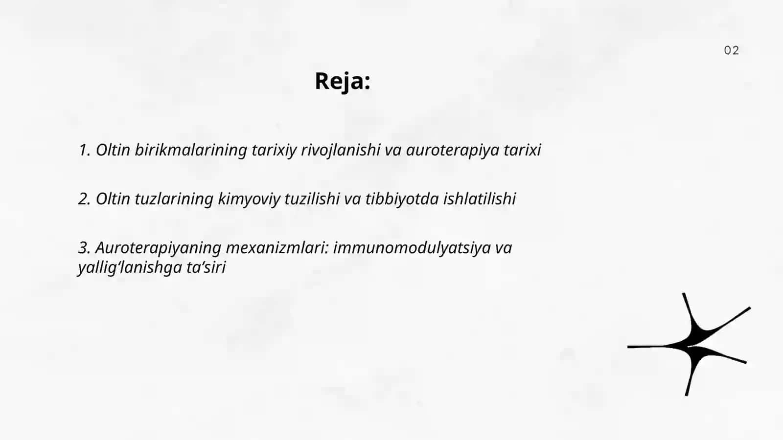 Oltin birikmalarining tibbiyotda qo’llanishi, auroterapiya 2