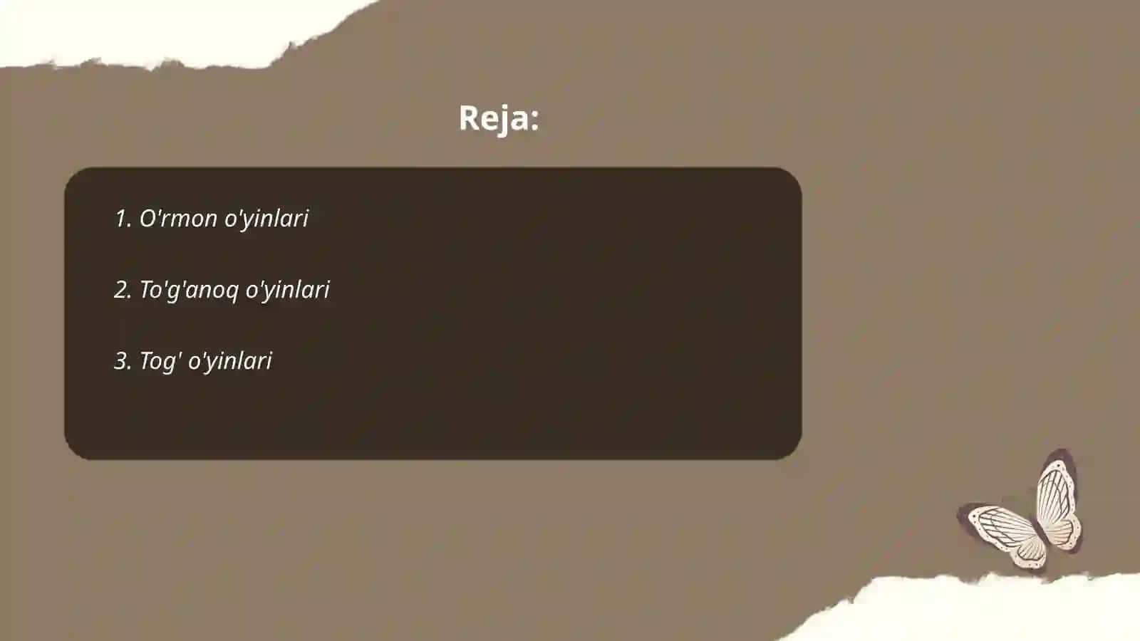 O'rmon o'yinlari 2