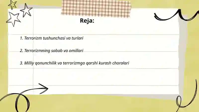 Terrorizm va aholi muhafazasi 2