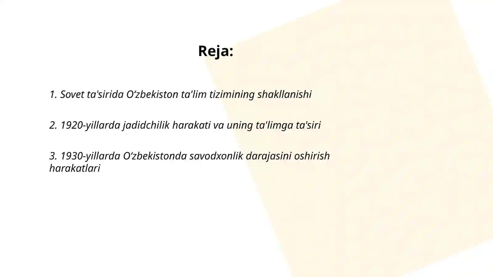 1917-1945-yillarda O‘zbekiston ta’lim tizimi va pedagogik fikrlar rivoji 2