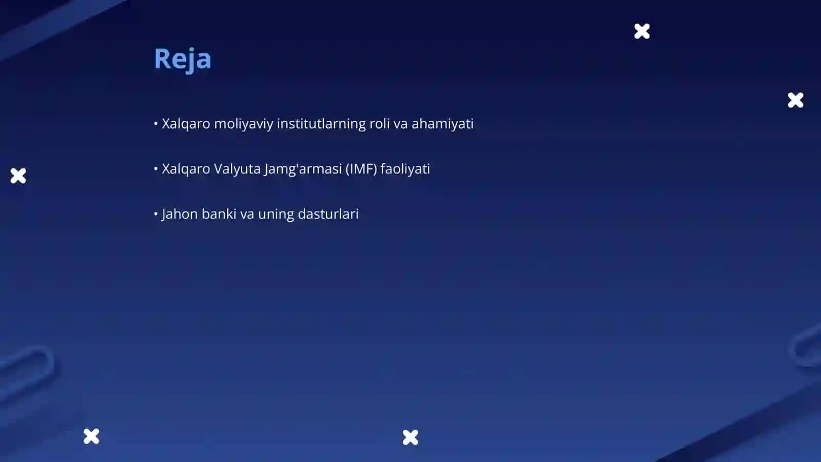 Xalqaro moliyaviy institutlar 2