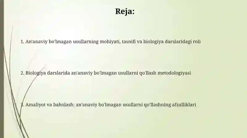 Biologiya darslarida noan’anaviy usullarni qo‘llash metodologiyasi 2
