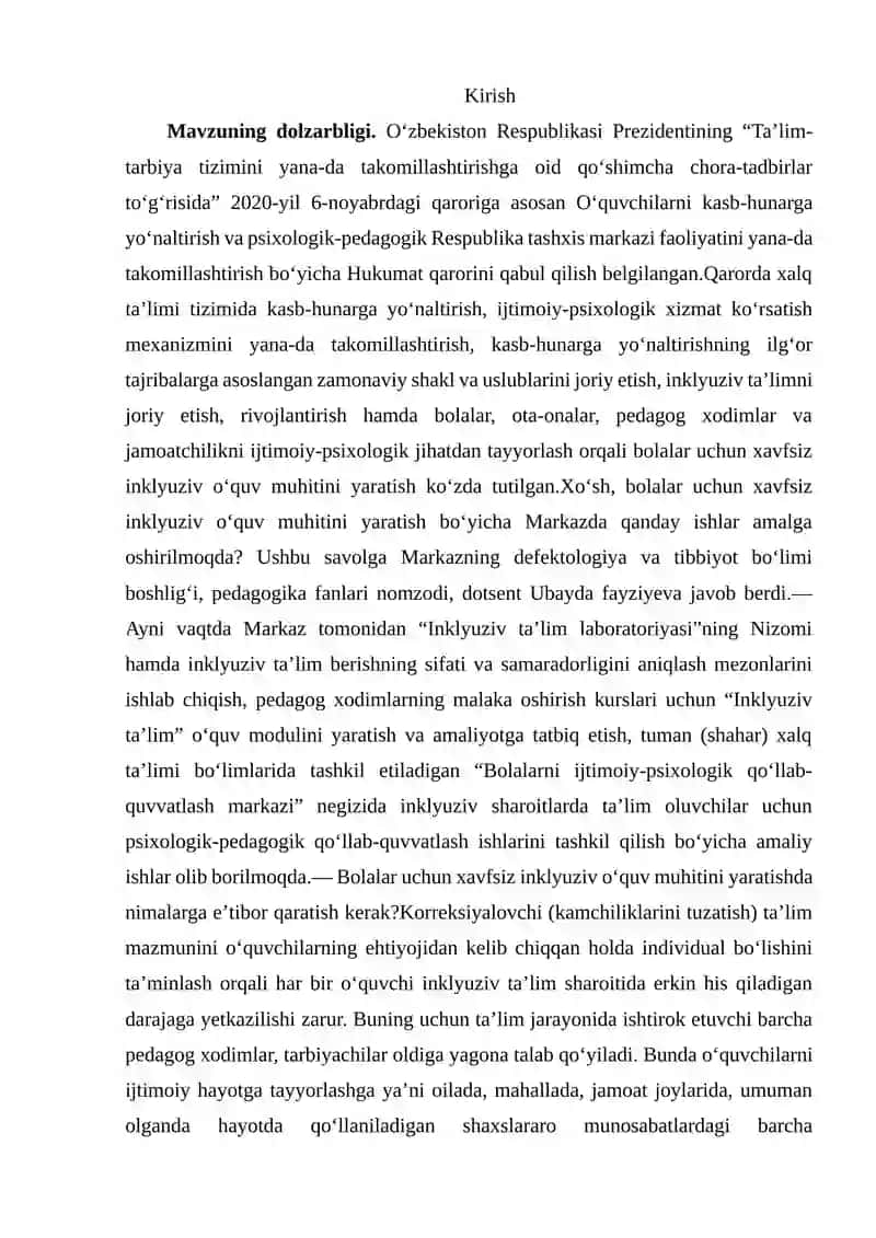 Sensor afaziyada korreksion ishlar 2