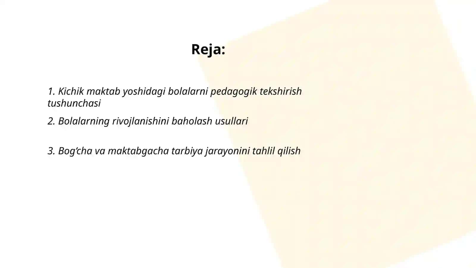 Kichik maktab yoshidagi bolalarni pedagogik tekshirish metodikalari 2